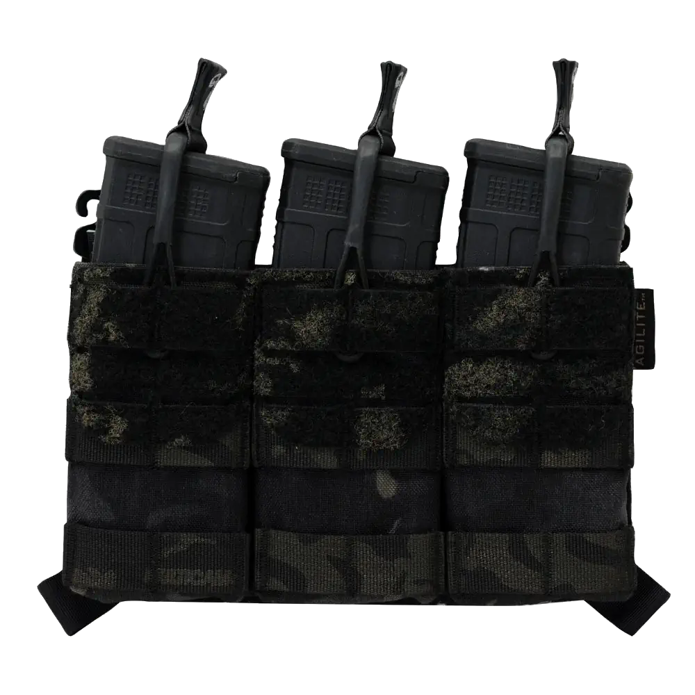 AG3 Placard Triple Mag Pouch Multicam Black