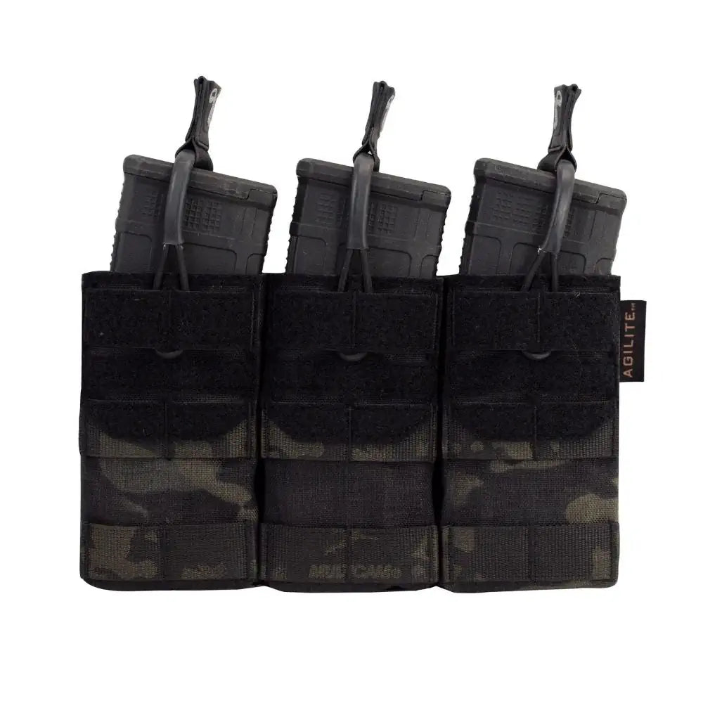 AGILITE AG3 スマートリテンションポーチ マルチカム MOLLE Triple 5.56 Mag Pouch | AG3™