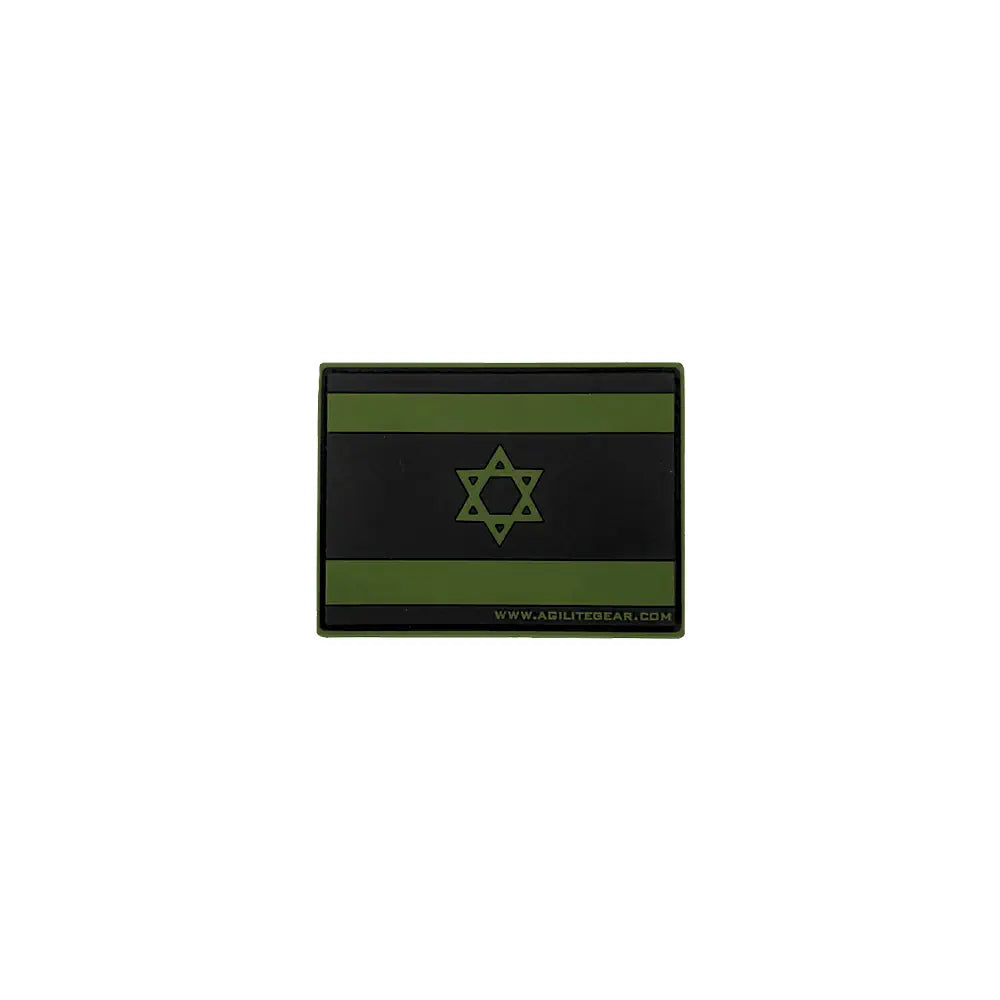 Aufnäher mit israelischer Flagge, OD Grün