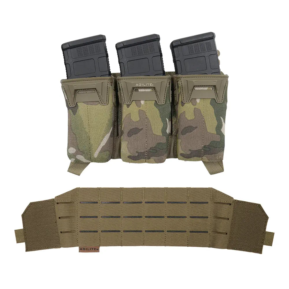 Pincer™ Placard Multi-Caliber + Coyote Brown 2nd Layer MOLLE