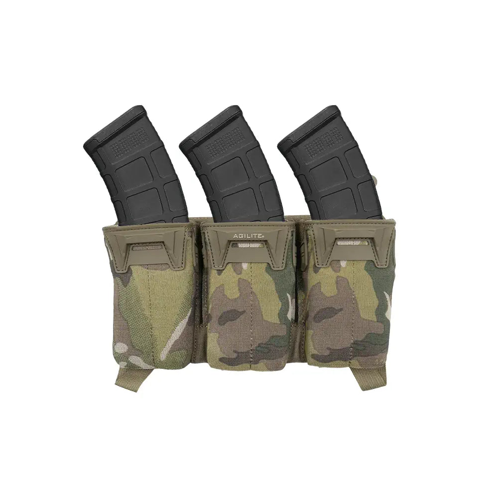 個人装備 Agilite gear PLACARD TRIPLE MAG POUCH Plate Carrier Placard - 5.56 Triple Mag Pouch in Multicam