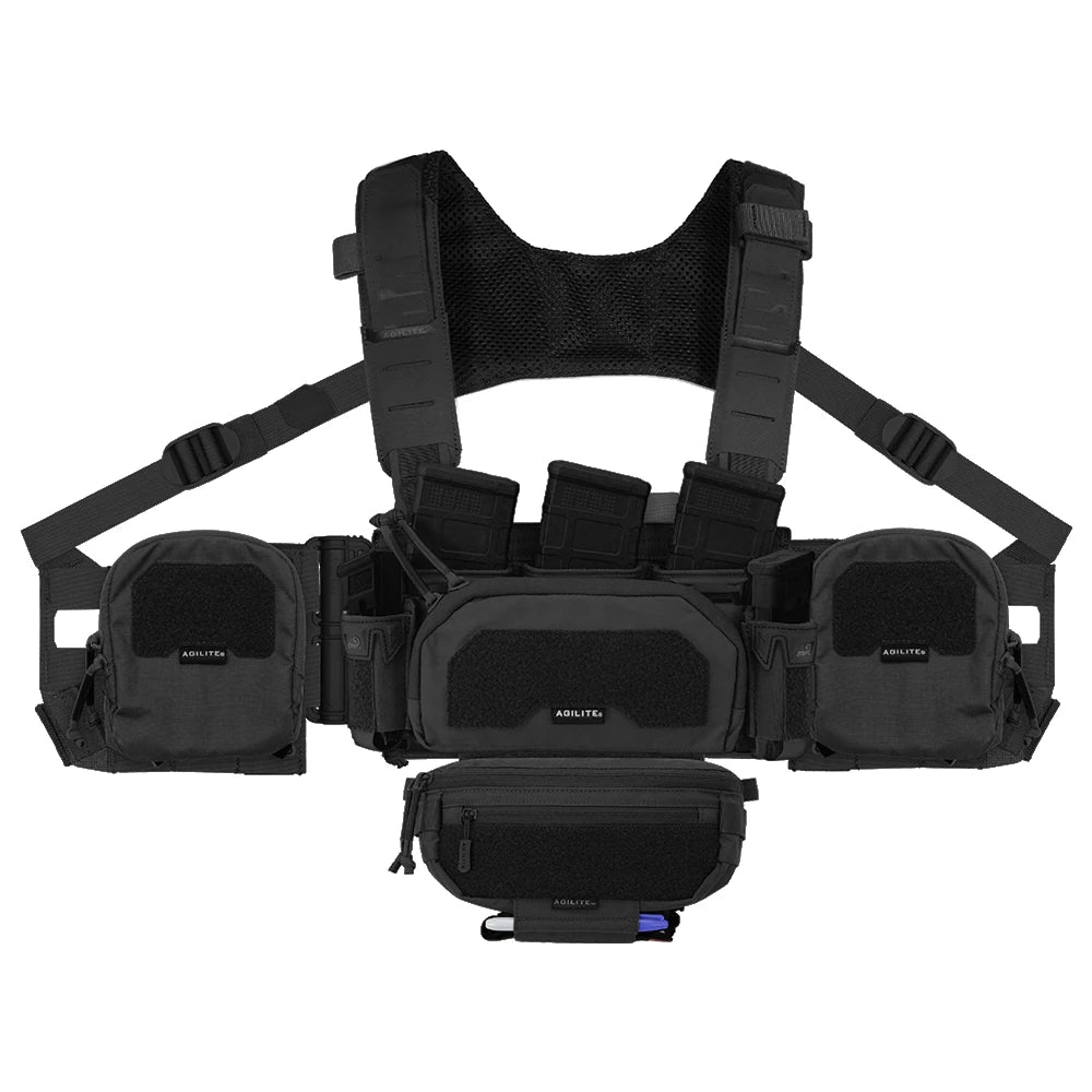 Reaper™ Rig Warfighting Chest Rig Bundle Black - Agilite Tactical Gear